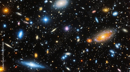 Distant Galaxies and Celestial Bodies