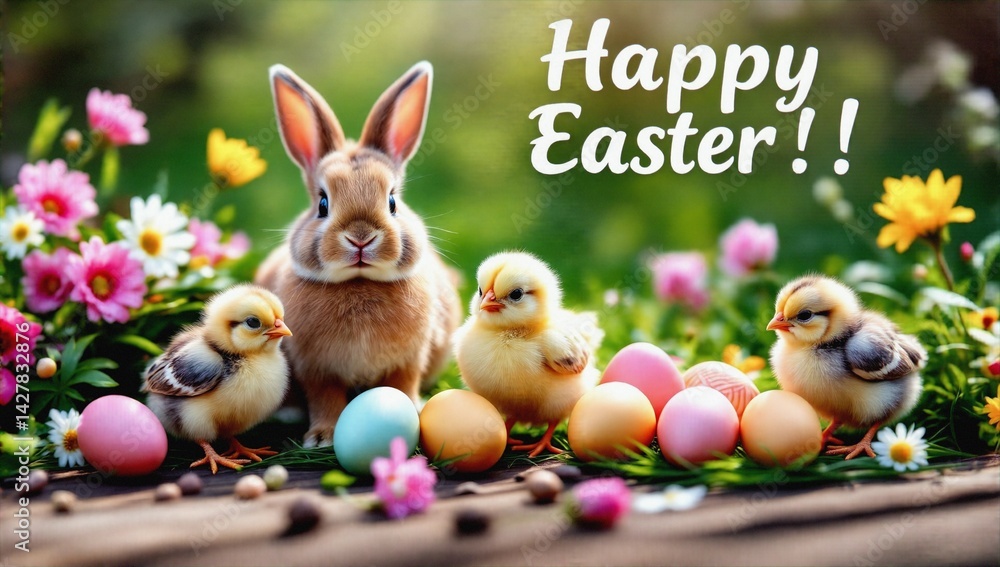 Happy Easter. Stock cards for the Easter hollydays.