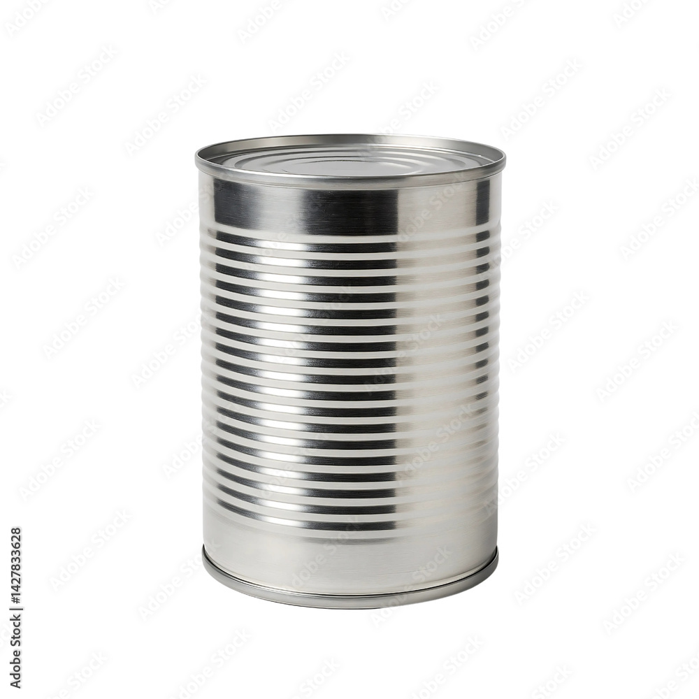 Blank tin can isolated on transparent background Blank tin can isolated on transparent background