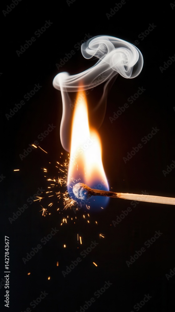 The Dance of Flame and Smoke: An Illumination of Ephemeral Beauty The Dance of Flame and Smoke: An Illumination of Ephemeral Beauty