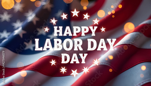 American Flag Banner for Labor Day