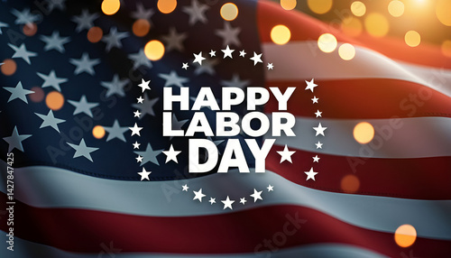 American Flag Banner for Holiday Event