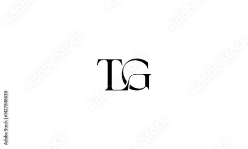 TLG initial letter logo