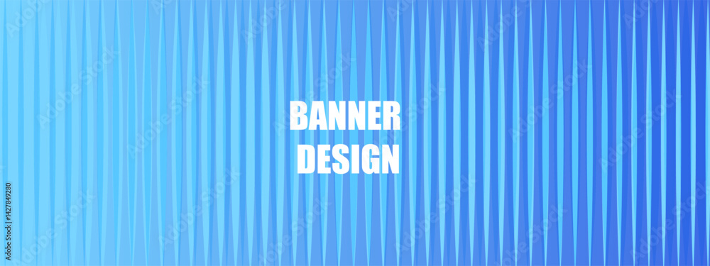 Fototapeta premium Blue acrylic ribbed glass. Vector glass texture background. Mesh gradient. Reeded glass background semitransparent overlay. vertical lines of glass