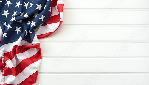 Table Decor with American Flag for Labor Day Celebration