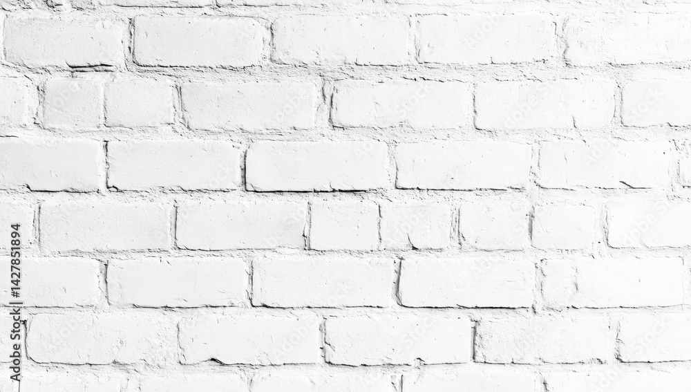 Fototapeta premium Whitewashed brick wall background