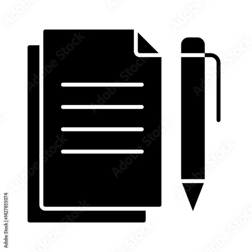 Obraz na płótnie Document icon w salonie