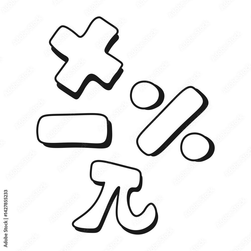 Fototapeta premium Mathematics Element