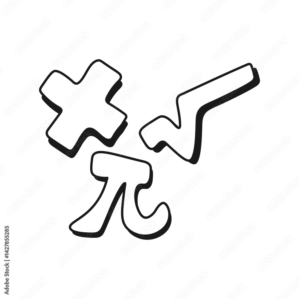 Fototapeta premium Mathematics Element