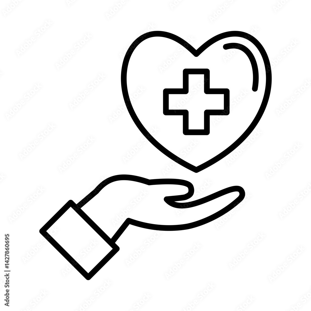 Obraz premium Life Insurance Icon