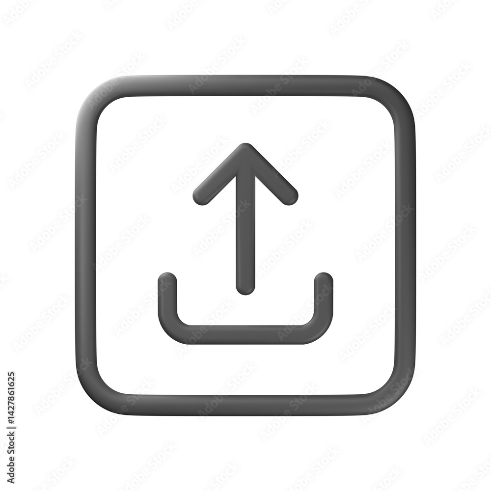 3d upload icon 3d upload icon
