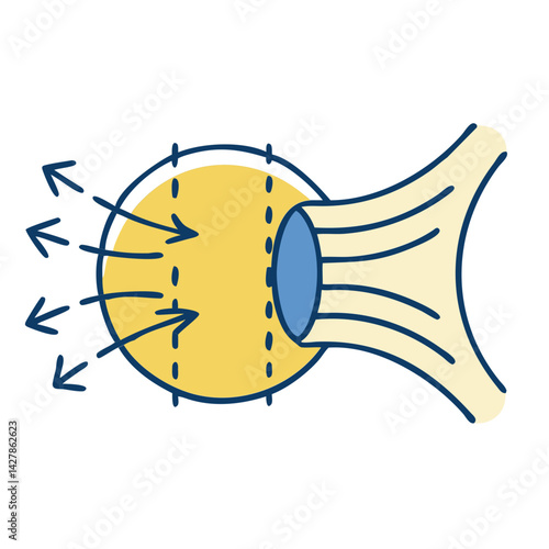 Gravity Field Icon Representing Gravitational Forces  