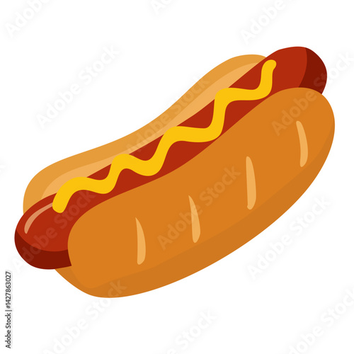 hot dog vector illustration
