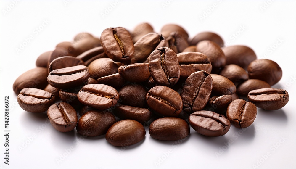 coffee beans on white background coffee beans on white background