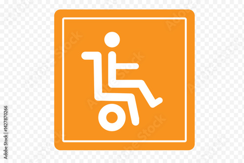 Disabled Handicap Icon set. Symbol isolated white background. vector illustration.