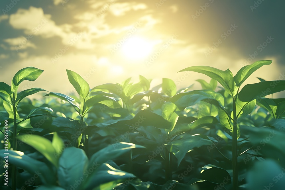 Photosynthesis Concept Showcasing Solar Power in Nature Photosynthesis Concept Showcasing Solar Power in Nature