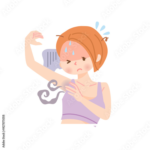 自分のワキのニオイを気にする女性