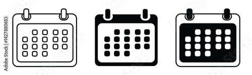 Planning calendar - vector icon.