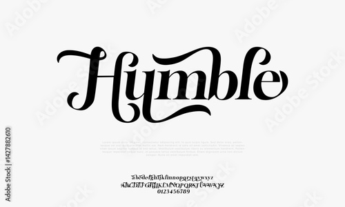 Script Serif Font � Elegant Decorative Display Typeface EPS