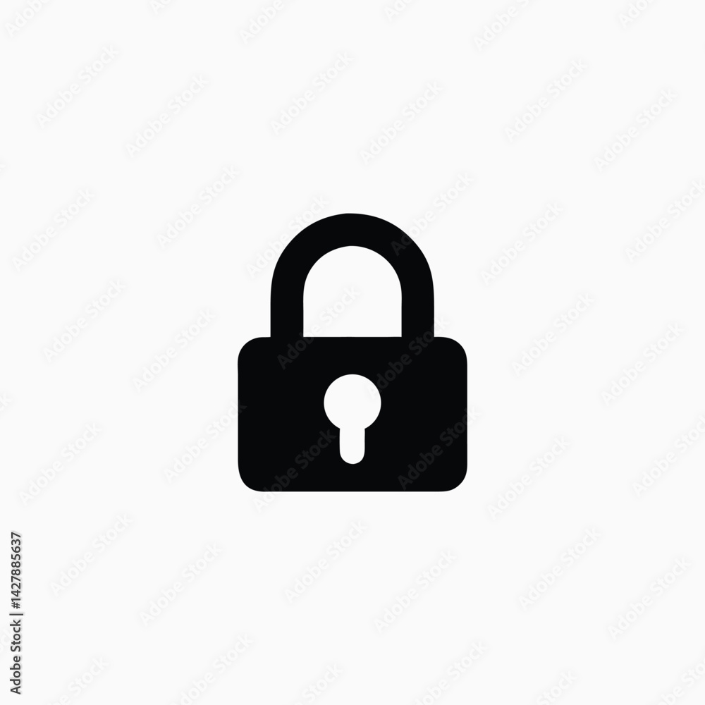 Lock icon, security icon design vector template Lock icon, security icon design vector template