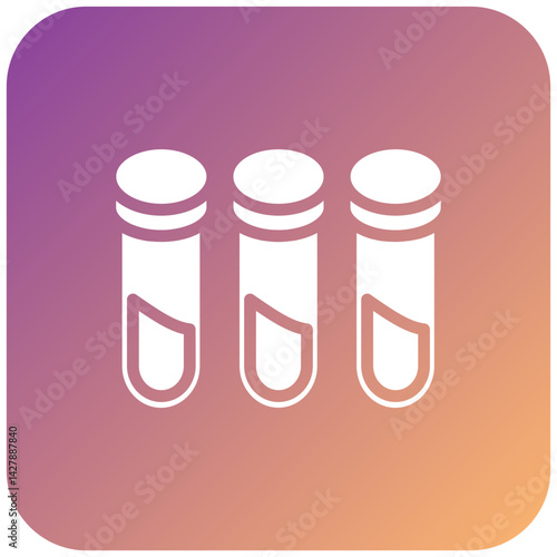 Vector Design Test Tubes Icon Style