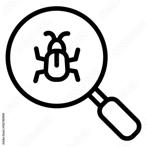 Bug Target Vpn Line Icon