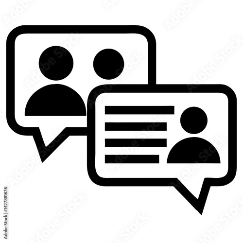 Support Chat Bubble Vector Icon for Communication and Messaging App Vector Illustration