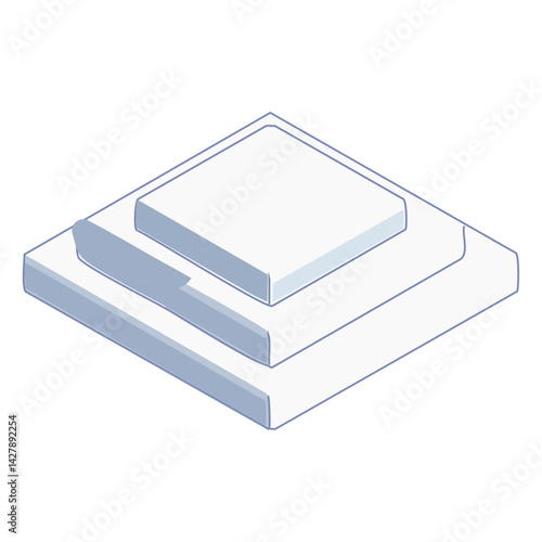 White winner podium geometric pedestal display showcase platform product presentation showcase mockup.