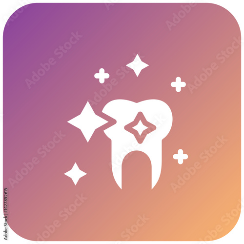 Clean Tooth Icon Style