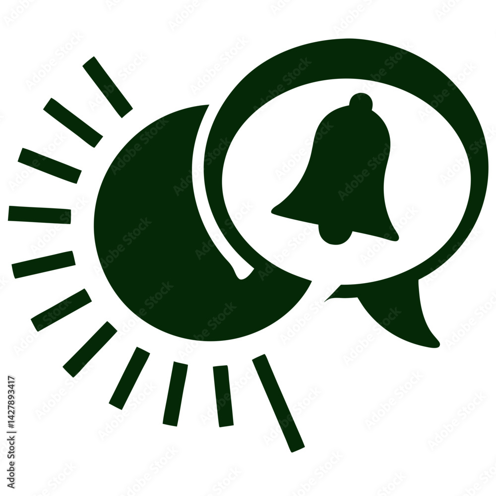 Message Notification Icon Vector Illustration Message Notification Icon Vector Illustration