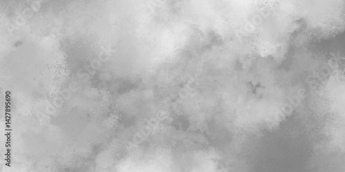 Abstract black and gray grunge with dark cement wall texture. White and ash messy wall stucco texture background. Gray aquarelle painted realistic fog or mist smoky textured