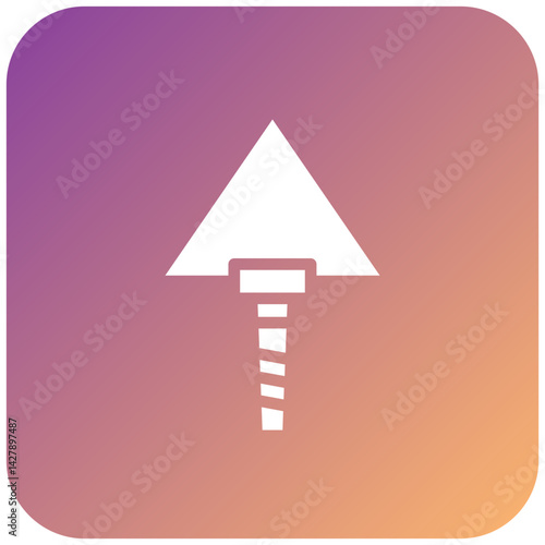 Plastering Trowel Icon Style