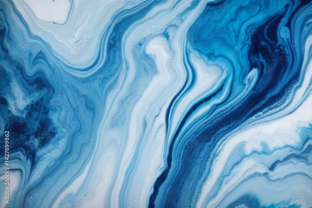 Abstract background blue and silver marble liquid ink texture Abstract background blue and silver marble liquid ink texture