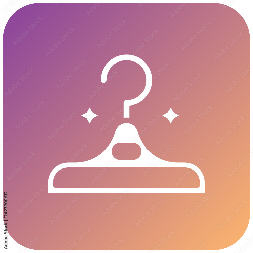 Fototapeta premium Clothes Hanger Icon Style