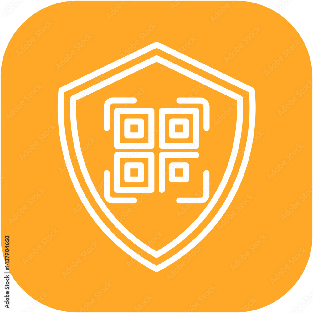 Secure QR Code Icon Secure QR Code Icon