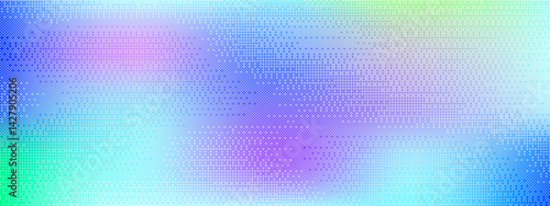 Soft blue, cyan, and purple pixel pattern background with abstract texture. Bitmap art design resembling a game screen, featuring a smooth gradient effect and digital atmosphere.