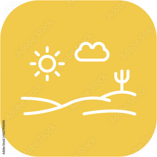 Desert Landscape Icon