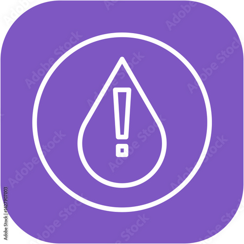 Water Crisis Alert Icon
