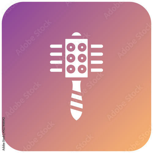 Hair Brush Icon Style