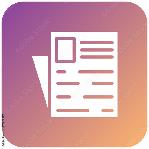 Newspaper Icon Style