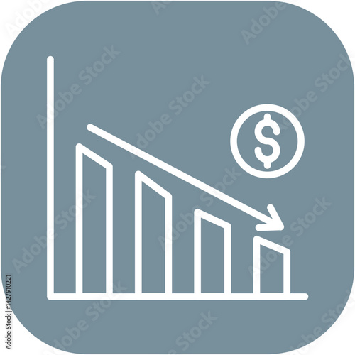 Economic Downturn Icon