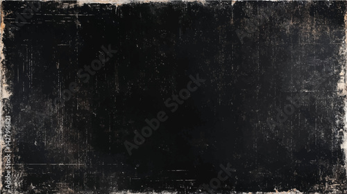 Black grunge overlay texture background. Dust wall grunge texture on distress back background. Dark scratched grunge background, old film effect, Very dark charcoal colors background, 