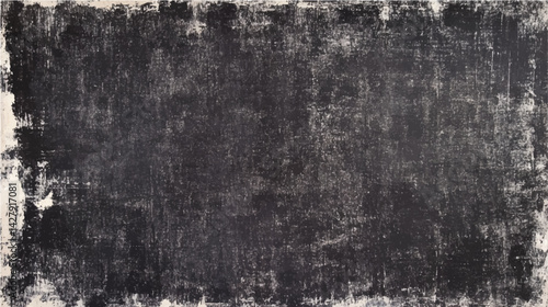 Black grunge overlay texture background. Dust wall grunge texture on distress back background. Dark scratched grunge background, old film effect, Very dark charcoal colors background, 