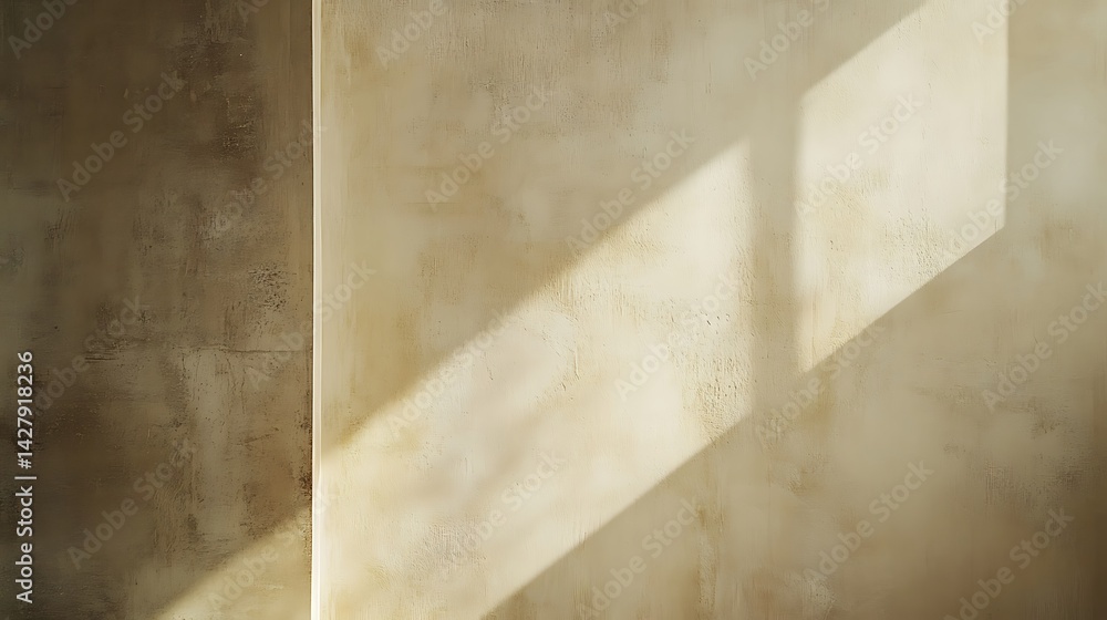Fototapeta premium Neutral sand-toned wall with delicate tonal variations