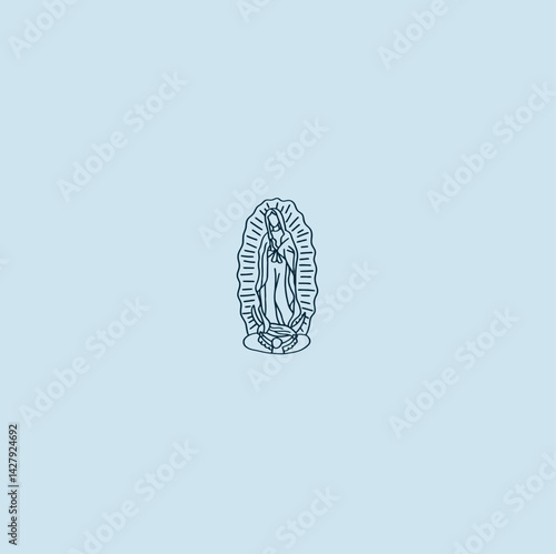 THESE HIGH QUALITY MOTHER MARIA VECTOR FOR USING VARIOUS TYPES OF DESIGN WORKS LIKE T-SHIRT, LOGO, TATTOO AND HOME WALL DESIGN