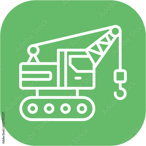 Crawler Crane Icon