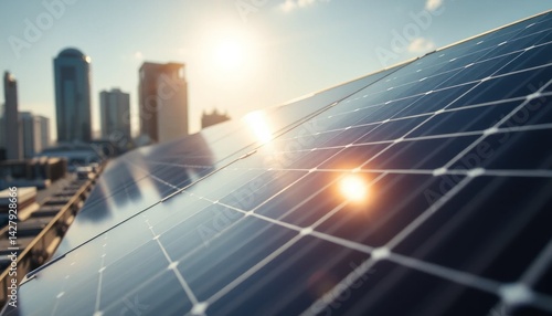 Urban sustainability initiative showcases solar panels as a source of energy