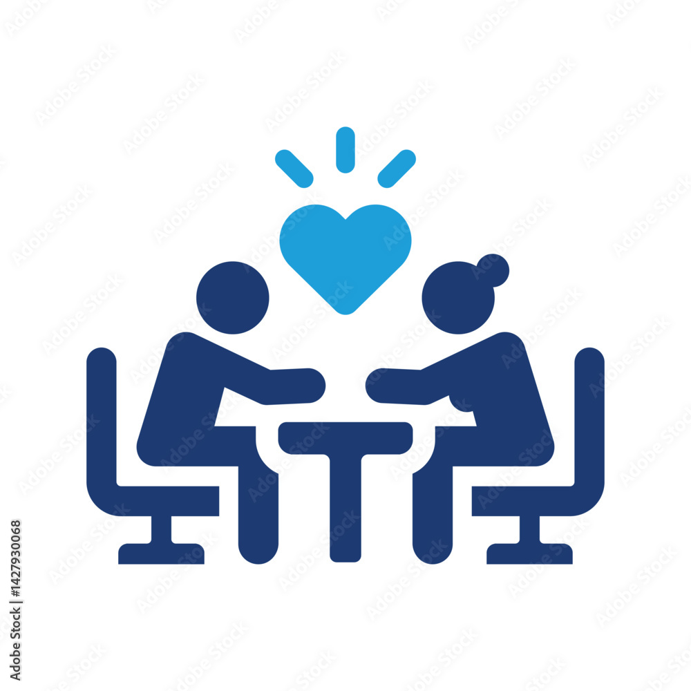 Fototapeta premium Dating icon