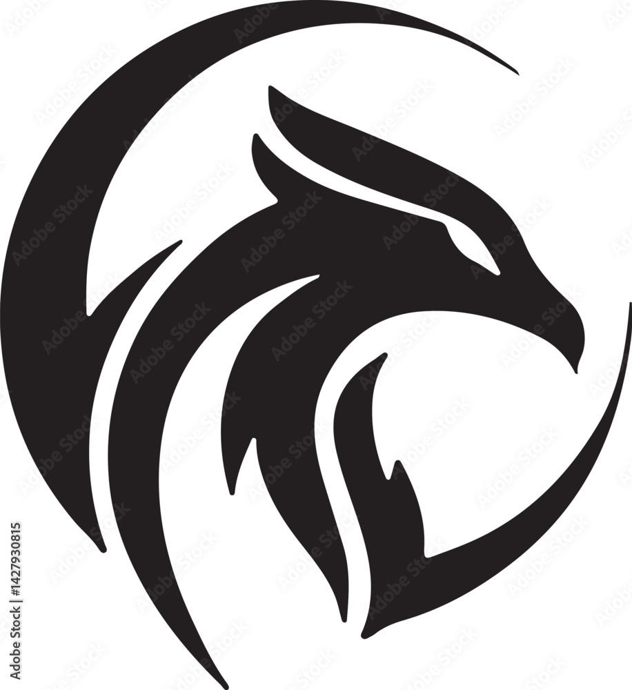 Obraz premium Eagle simple icon. Vector ICON all icon Viktor