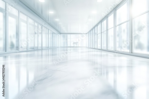 Wallpaper Mural Modern, Empty Office Corridor Torontodigital.ca